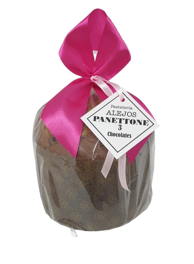 Panettone de 3 Chocolates 500 g.